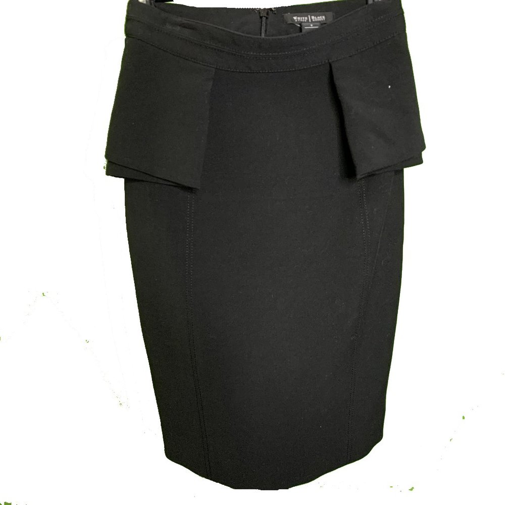 WHITE HOUSE BLACK MARKET Black Pencil Skirt. Office Business Casual Chic XS US 0